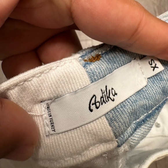 Afila Two-Tone Blue and White Women Jeans - Picture 6 of 9